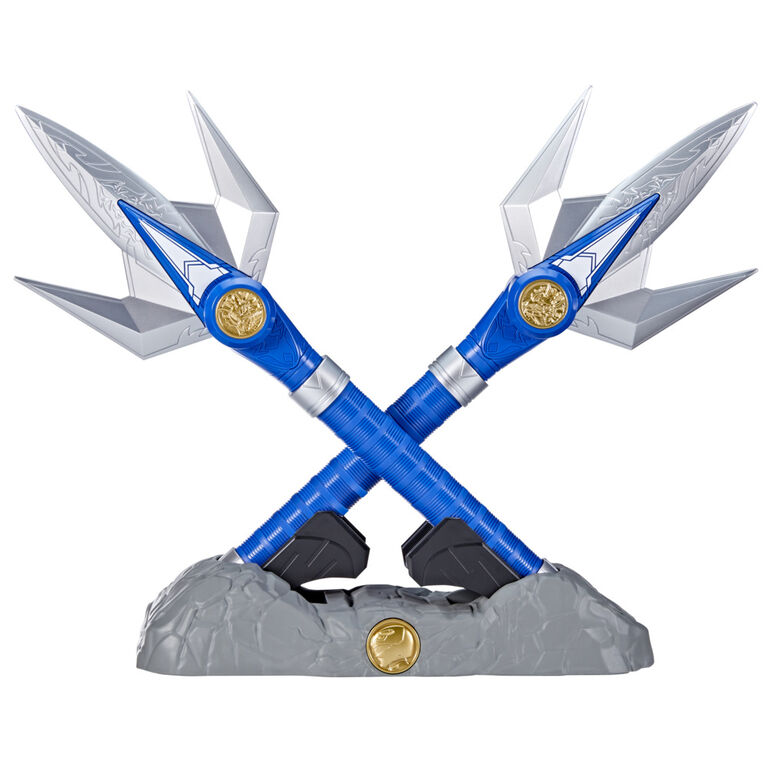 Power Rangers Lightning Collection Mighty Morphin Blue Ranger Power Lance Premium Roleplay Cosplay Collectible Billy Cranston MMPR