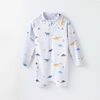 12-18m maillot dermoprotecteur à manches raglan - blanc