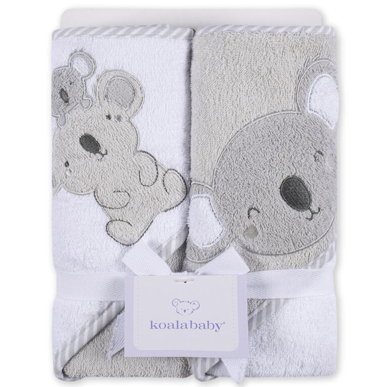 Koala Baby - Bear Woven Hooded Towel - 2 Pack