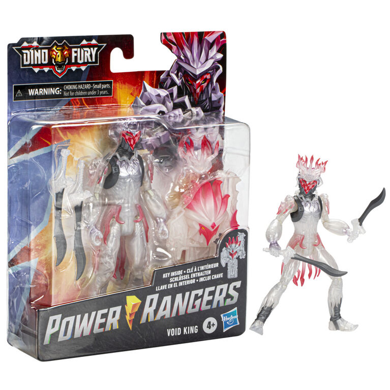 Power Rangers Dino Fury Void King Action Figure Toy with Dino Fury Key