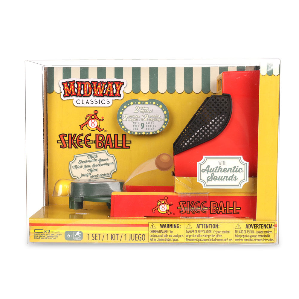 Mini electronic outlet skee ball