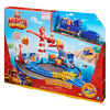 Mighty Express, Port Station Playset with Exclusive Mechanic Milo Toy Train and Magnetic Crane