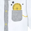 Just Born Baby Boys 3-Piece Organic Take Me Home Set - Lil Lion 6-9 Months