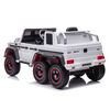 Kidsvip 12V Mercedes 6X6 W/ Rc- Whitee - English Edition