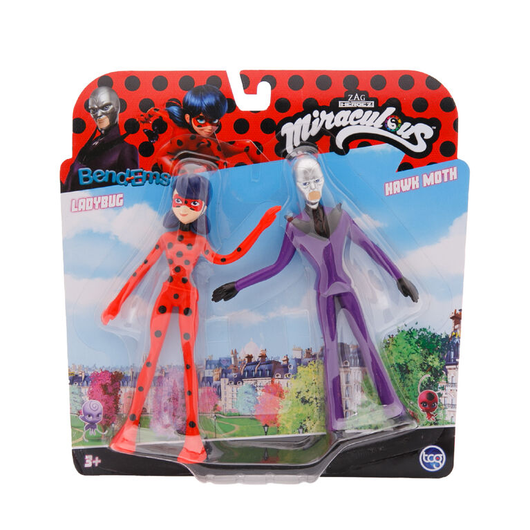 Bend'Ems Miraculous - Ladybug and Hawk Moth