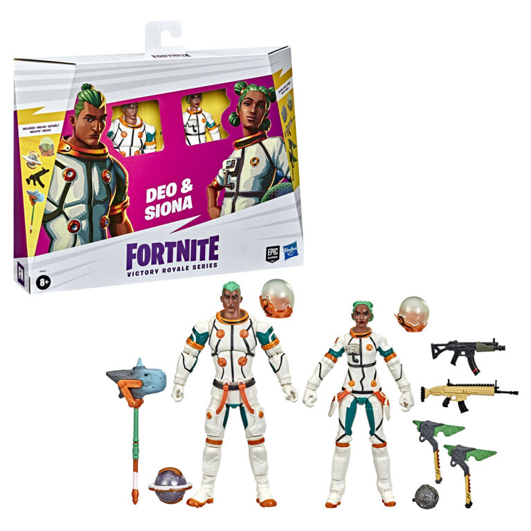 Fortnite Victory Royale Series Deo and Siona Battle Royale Pack Collectible Action Figures - R Exclusive