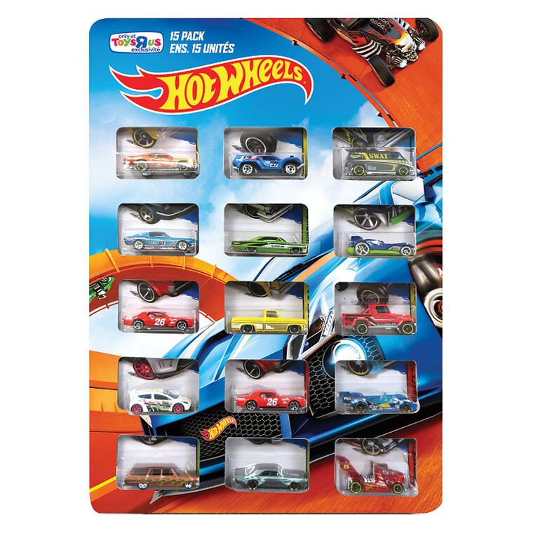 Hot Wheels - Coffret de 15 véhicules (Styles variées) - Notre Exclusivité