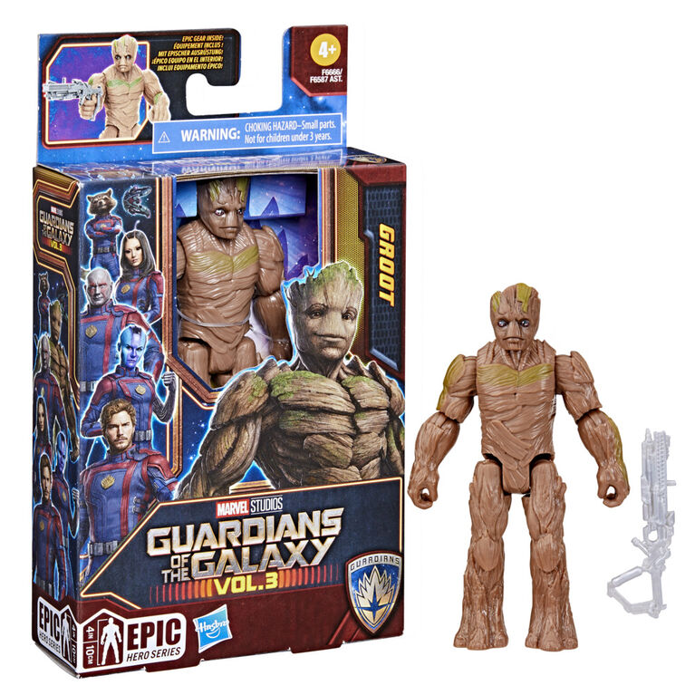 Marvel Studios Gardiens de la galaxie Vol. 3, figurine articulée Groot, Epic Hero Series