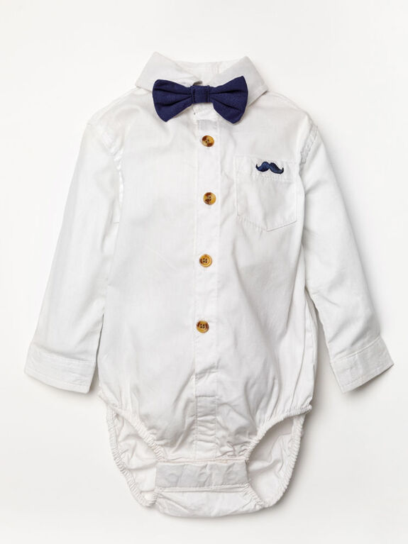 Ensemble de bretelles garçon Little Gent bleu marine 0-3M