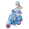 Disney Princess, série Style, Cyclomoteur de Cendrillon, poupée mannequin avec cyclomoteur, casque et autocollants