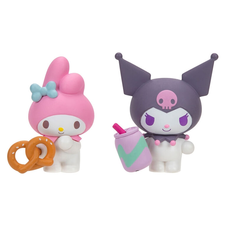 Hello Kitty & Friends Figure 2 Pack: Sweet & Salty - Kuromi Soda Can & My Melody Pretzel