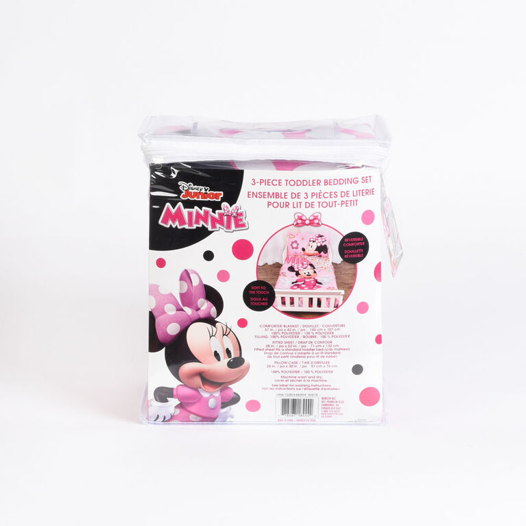 Ensemble de literie 3 pièces Disney Minnie Mouse pour tout-petits