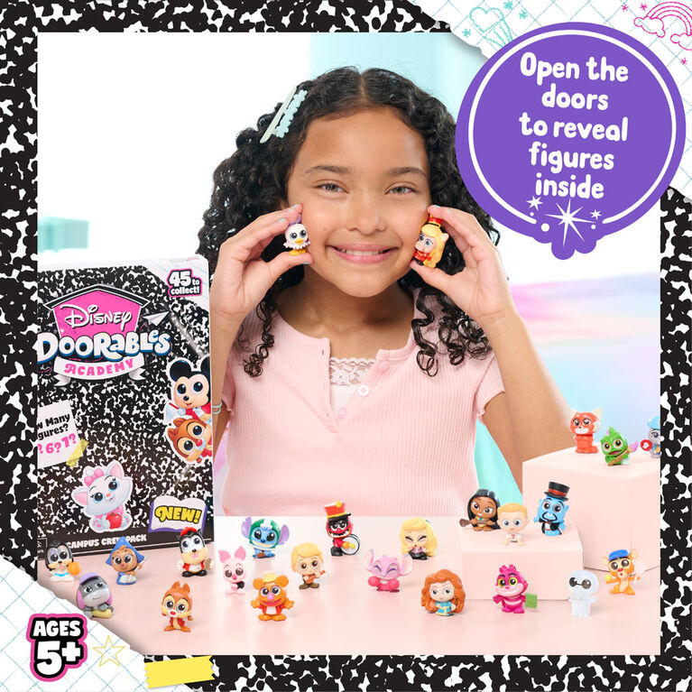 Disney Doorables NEW Academy Campus Crew Figure Peek, Collectible Blind Bag Figures, Styles May Vary