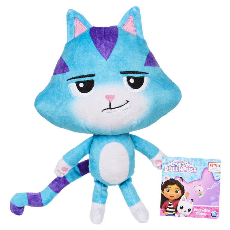 DreamWorks Gabby's Dollhouse, 8-inch CatRat Purr-ific Plush Toy