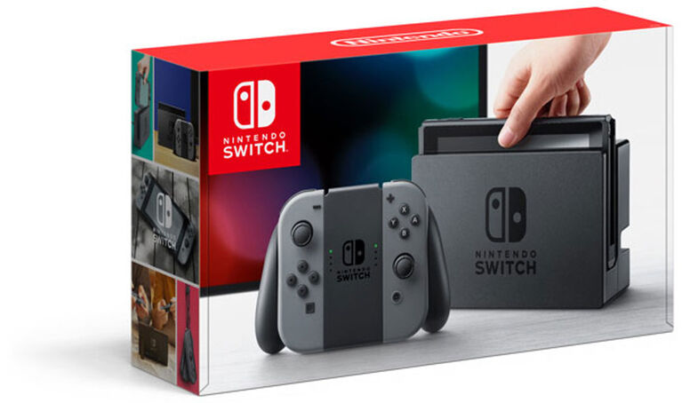 Console Nintendo Switch avec manettes Joy-Con grises