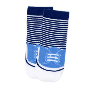 Small Wonder - Toddler  Sock, Blue Sneaker 2T-4T