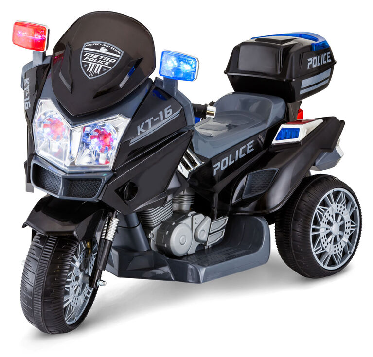 Kid Trax Police Trike 6V Powered Ride On - Black
