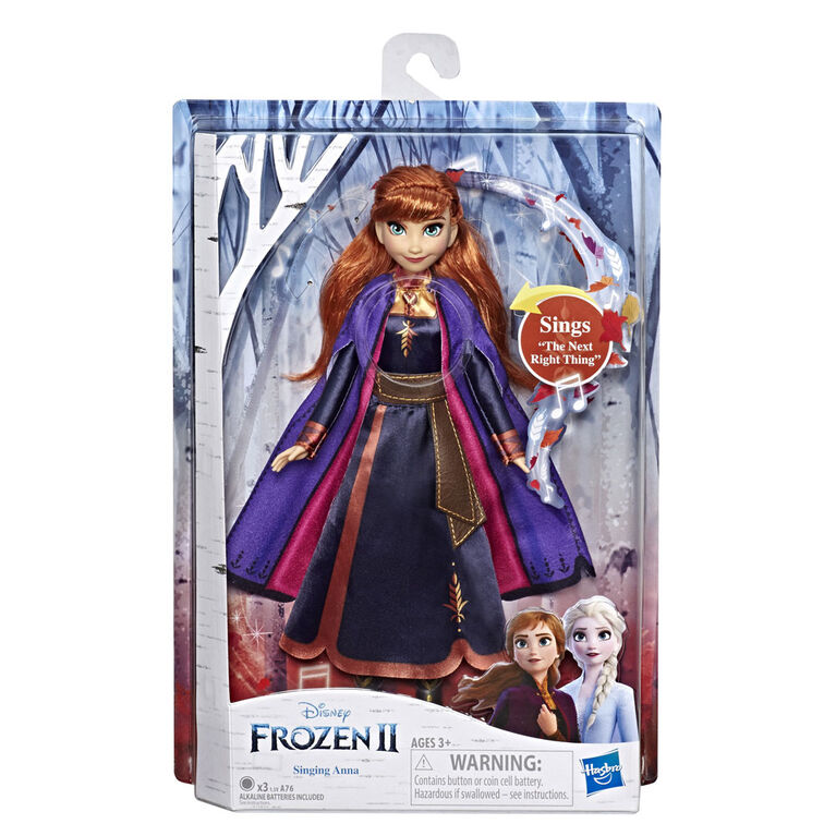 Disney Frozen Singing Anna Fashion Doll - English Edition