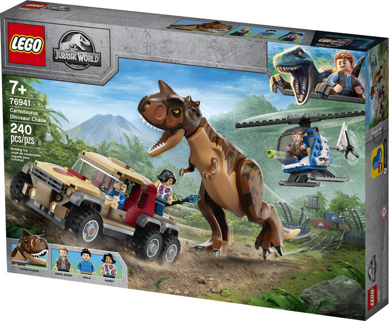 LEGO Jurassic World La poursuite du dinosaure Carnotaurus 76941 (240 pièces)