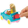 Coffret de jeu Caravane Barbie Club Chelsea avec poupée, chiot, voiture, caravane qui se transforme et accessoires