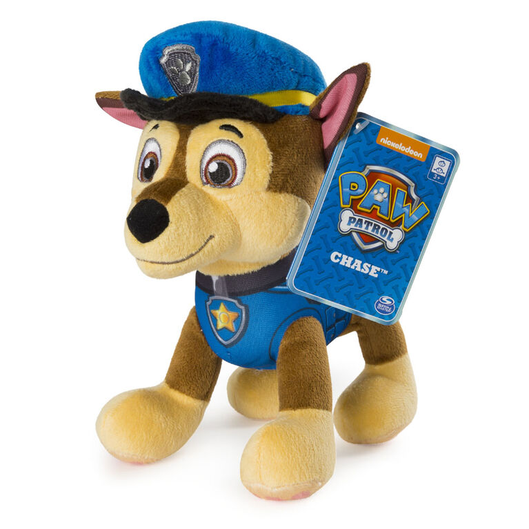PAW Patrol - 8" Chase Plush Toy, Standing Plush with Stitched Detailing