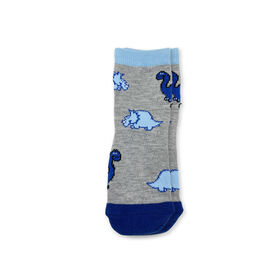 Chloe + Ethan - Toddler Socks, Grey Dinosaur