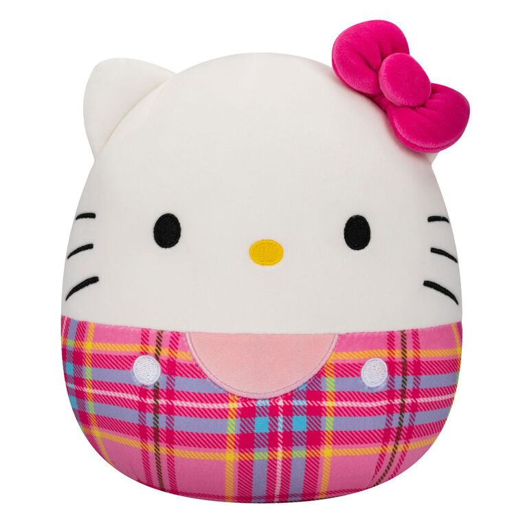 Squishmallows 8" - Sanrio: Pink Plaid Hello Kitty
