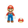 Super Mario 4 Inch Figure - Mario with Power up Mushroom