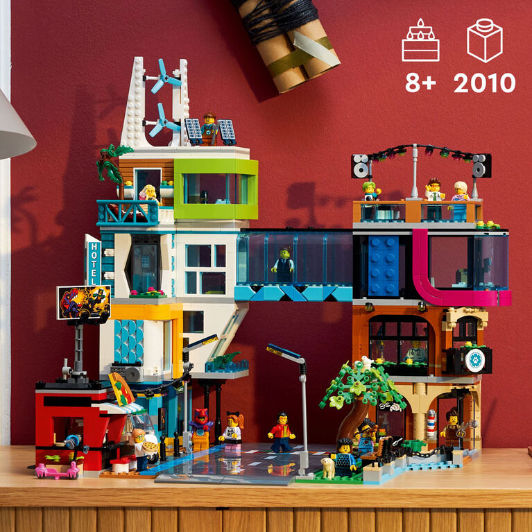 LEGO City Downtown 60380 Building Toy Set (2,010 Pieces)