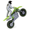 Supercross, Moto authentique de Devon Raper en métal moulé à l'échelle 1:24 avec figurine motocycliste, pour les enfants et les collectionneurs à partir de 3 ans