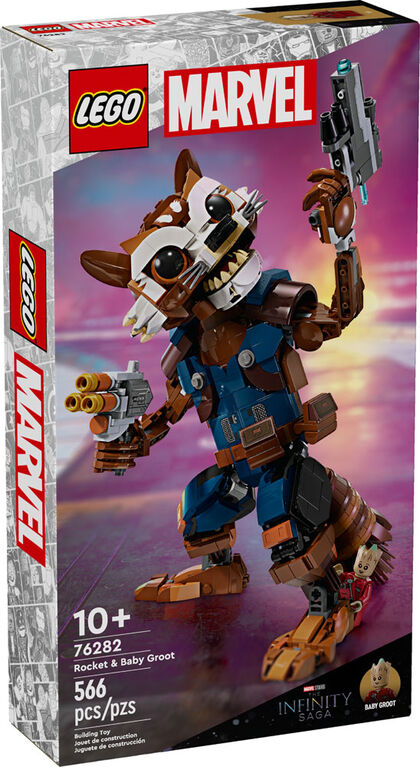 LEGO Marvel Rocket et Bébé Groot 76282
