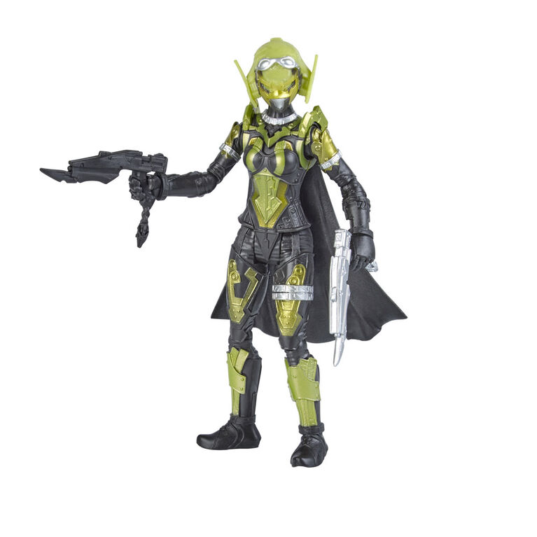 Power Rangers Beast Morphers, figurine de 15 cm du cybervilain Roxy, inspirée de la série télé Power Rangers