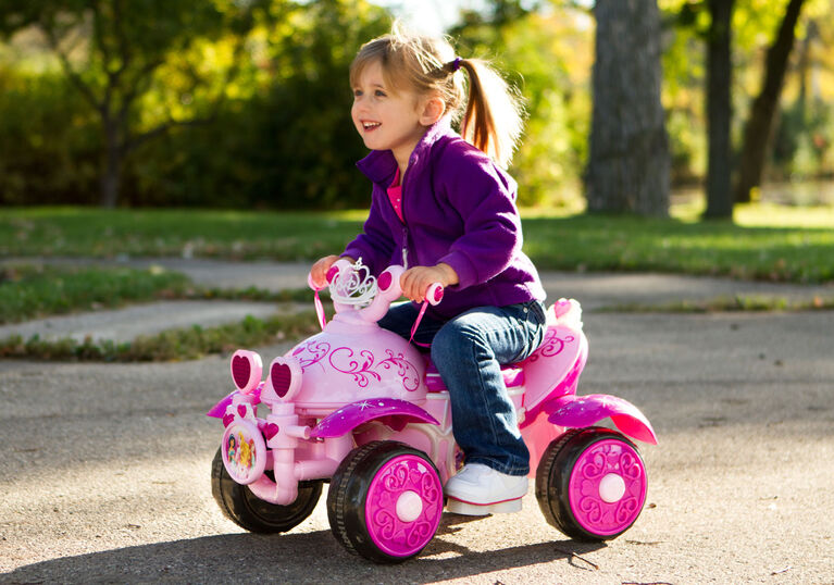 KidTrax 6V Disney Princess Premium Quad - Pink