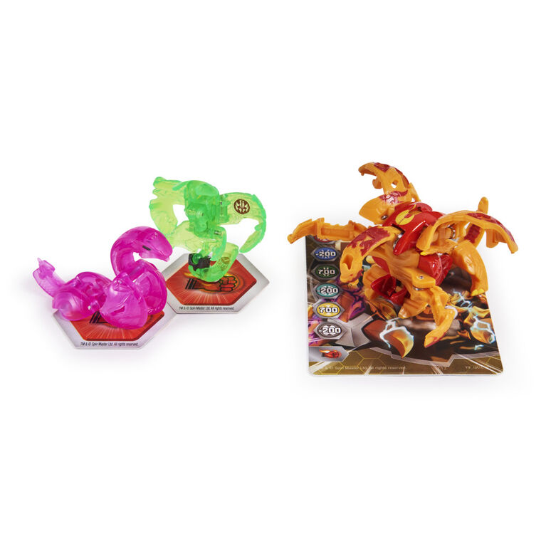 Bakugan Evolutions, Neo Nillious with Nano Echo and Lancer Platinum Power Up Pack