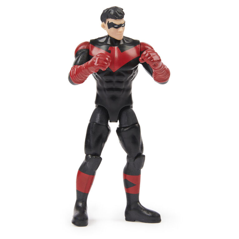 Batman 4-inch Nightwing Action Figure with 3 Mystery Accessories, Mission 4