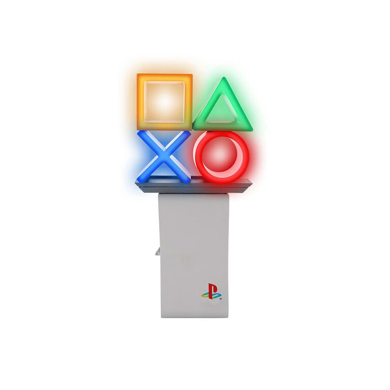 Exquisite Gaming Sony: Playstation Heritage Cable Guy Ikon éclairant, support de téléphone et d'objets avec charge