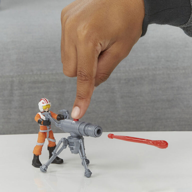 Star Wars Mission Fleet, Luke Skywalker et chasseur X-wing, classe stellaire, figurine de 6 cm avec véhicule