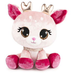P.Lushes Designer Fashion Pets Lissa Doemi Premium Deer Stuffed Animal, Pink and Gold, 6"