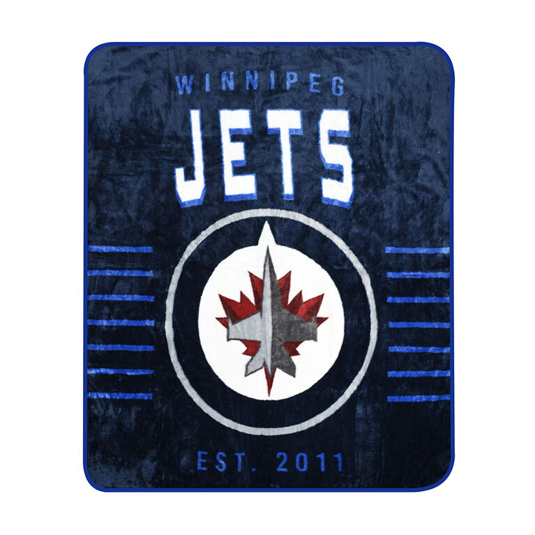 Couverture douce en peluche des Jets de Winnipeg de la LNH (60 x 70 pouces)