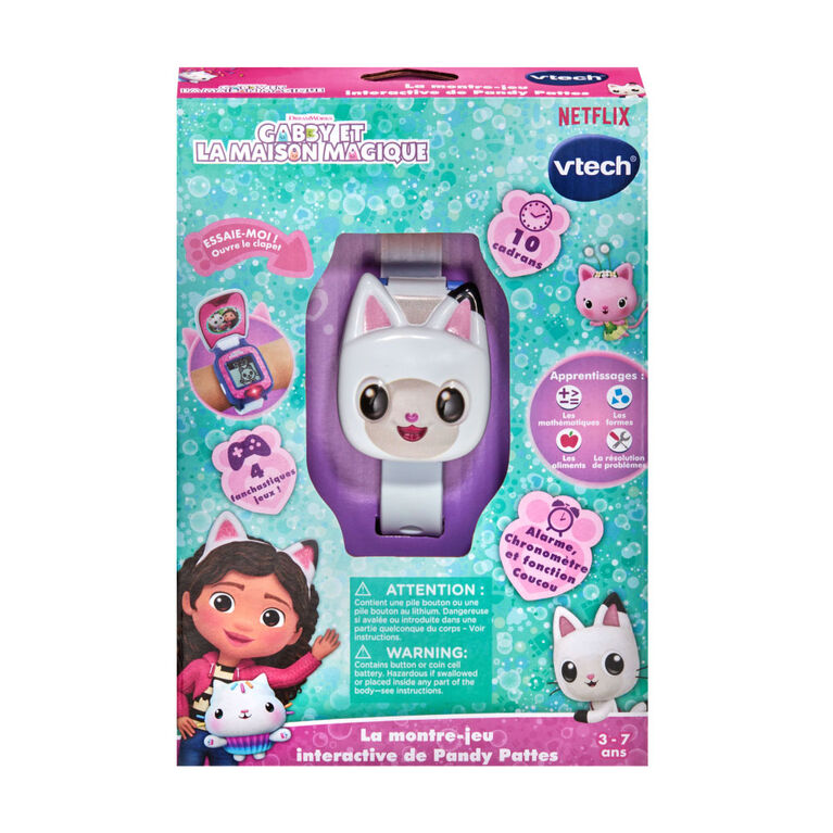 VTech Gabby's Dollhouse Pandy Paws' Paw-Tastic Watch - French Edition