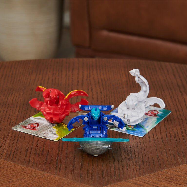 Bakugan Starter 3-Pack, Special Attack Bruiser, Dragonoids, Hammerhead and Nillious, Customizable Spinning Action Figures and Trading Cards