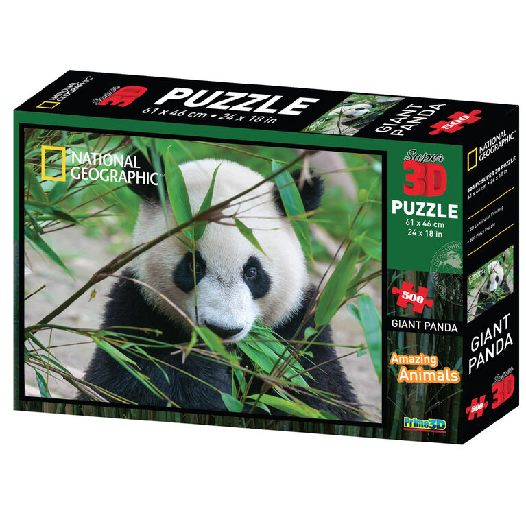 National Geographic Giant Panda 500 pc Casse-Tête Super 3D