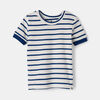 RISE Little Earthling Short Sleeve 2 Piece Sleep Dk Blue Stripe