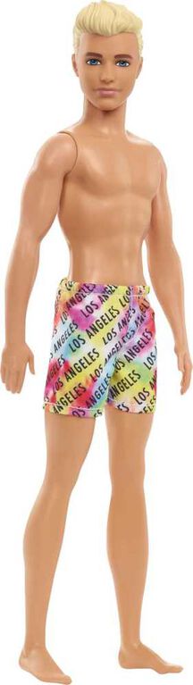 Poupée Barbie Ken portant un maillot de bain