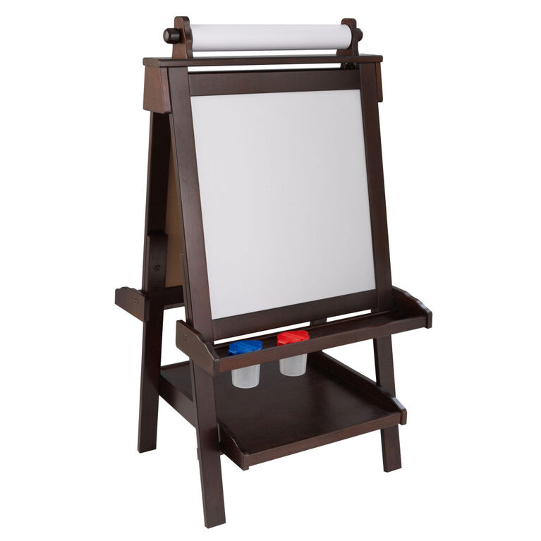 KidKraft - Deluxe Wooden Easel - Espresso