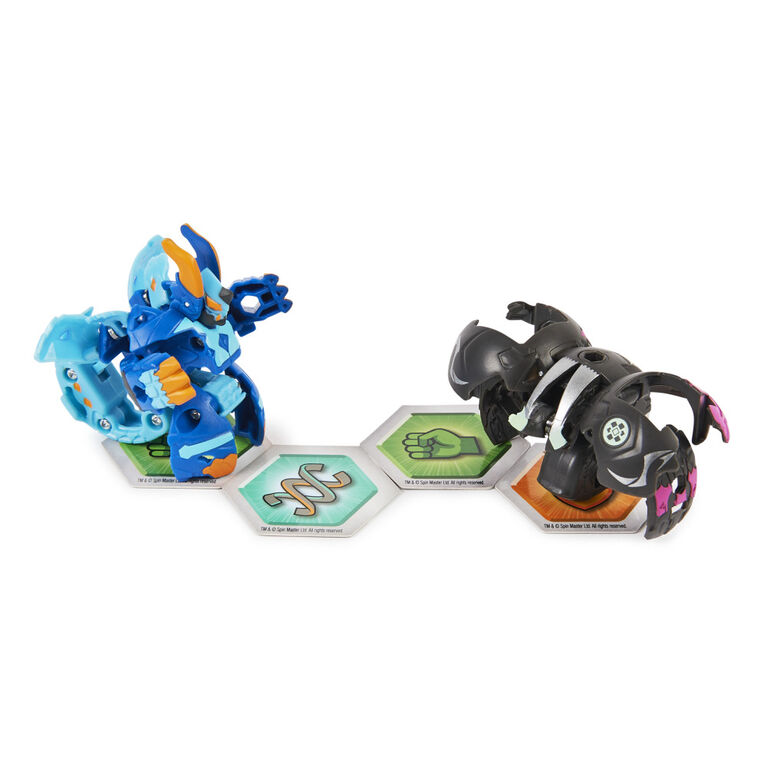 Bakugan Baku-Tin, Sectanoid, Boîte de rangement de collection avec Bakugan mystère, cartes à collectionner