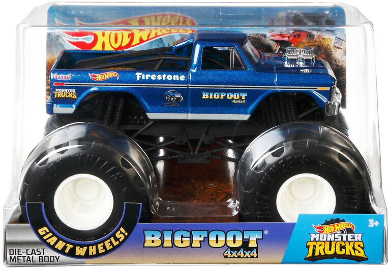 Hot Wheels Monster Trucks Vehicule A L Echelle 1 24 Bigfoot Edition Anglaise Toys R Us Canada