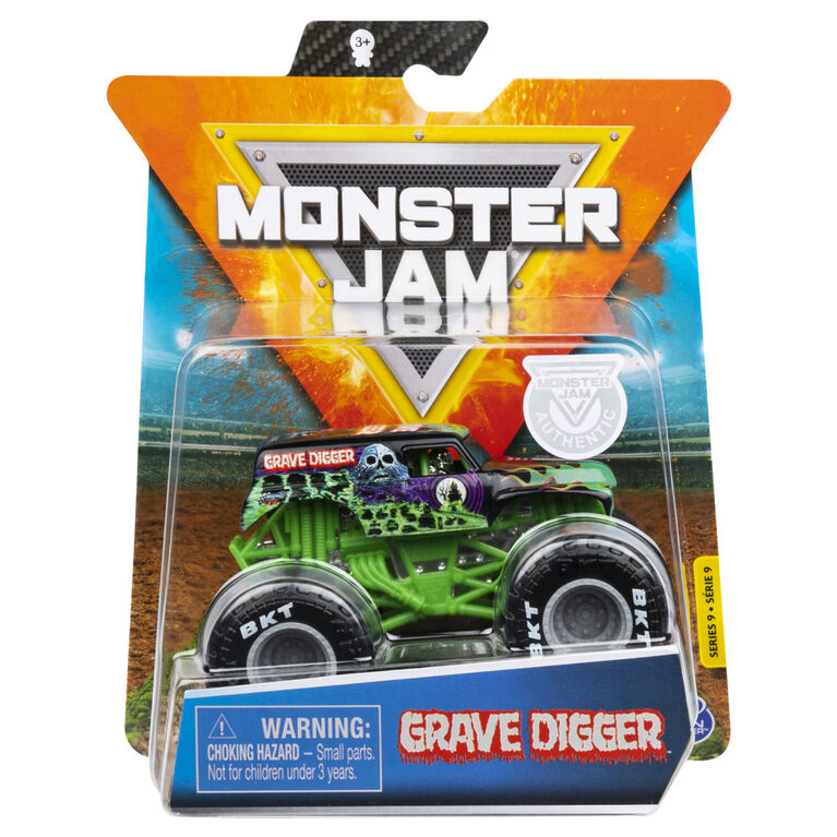 Monster Jam, Official Grave Digger Monster Truck, Die-Cast Vehicle, Legacy  Trucks Series, 1:64 Scale