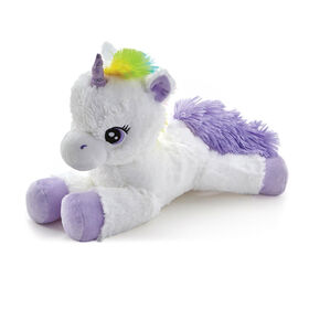 Snuggle Buddies - Peluche Licorne arc-en-ciel de 38 cm - Violet - Notre exclusivité - Les couleurs et les styles peuvent varier - un par achat