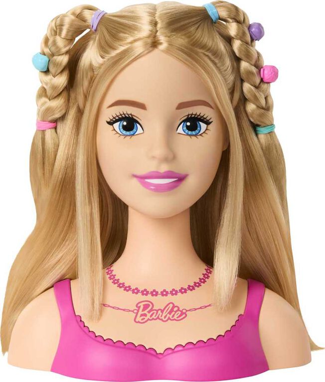 Barbie Tête à coiffer, cheveux blonds, 20accessoires colorés